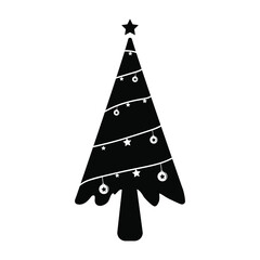 christmas tree icon premium, christmas tree icon vector
