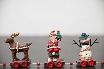 クリスマス背景：サンタクロース