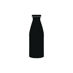 Milk bottle vector icon
