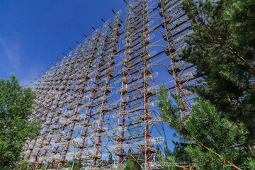 Former military Duga radar system in Chernobyl Exclusion Zone, Ukraine