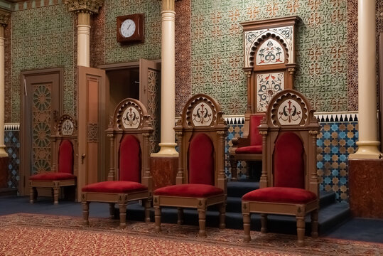 Interior of Philadelphia Masonic Temple . Philadelphia, Pennsylvania, USA
