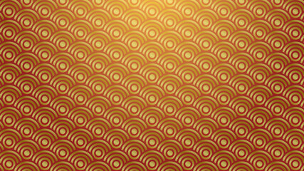 Fototapeta premium Chinese or Japanese traditional background with gold circles . vector image .