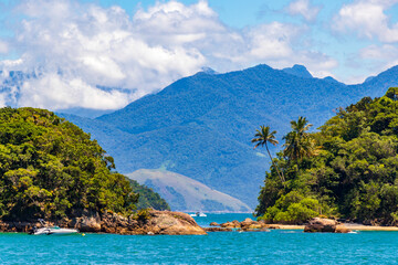 The big tropical island Ilha Grande, Angra dos Reis Brazil.