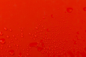 Water drops texture background. Water drops. red.Selective focus.