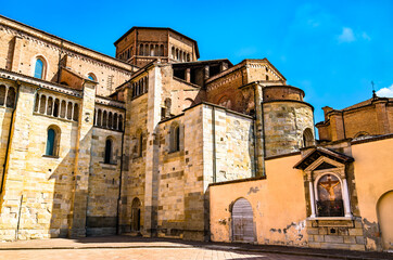 Fototapeta na wymiar Cathedral of Piacenza in Emilia-Romagna, northern Italy