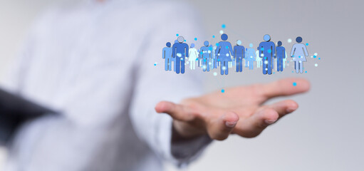 organization chart team concept networking
