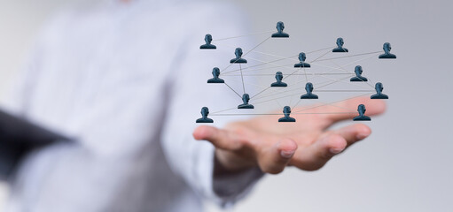 organization chart team concept networking