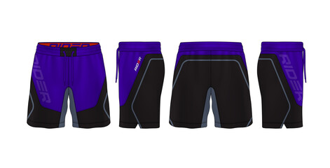 sport shorts design template,pants fashion vector illustration.