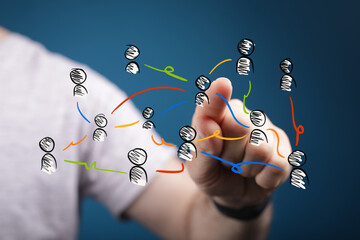 conference Digital Network and data concept