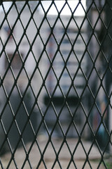 Fototapeta premium chain link fence