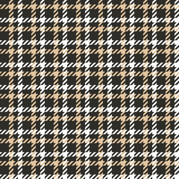 Houndstooth seamless pattern. Tartan tweed print.