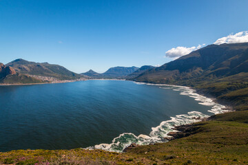 Fototapeta premium Scenic view of Hout Bay, near Cape Town, South Africa.