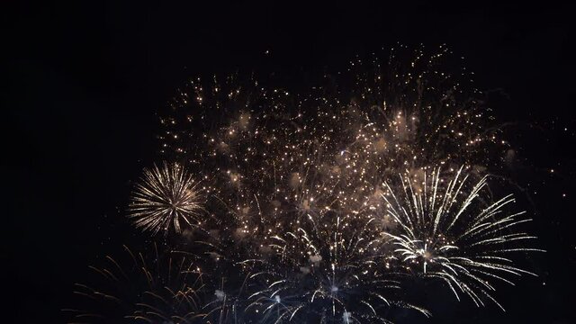 4K.  Firework in celebration Background