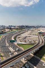 Modern Transport Network in Dubai.	