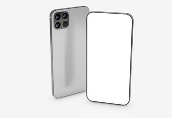 a digital smartphone device mobile phone 3d isolated