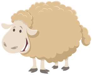 sheep cartoon farm animal character