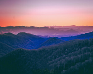 Obraz premium Smokey Mountain Sunset