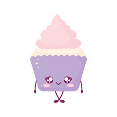 cupcake smiling kawaii food style