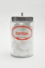 Isolated Glass Bottle With Cotton