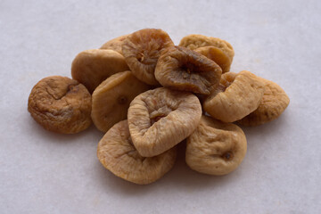 dried figs isolated on white background