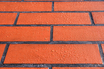 . A natural stone covered with a protective liquid from moisture and mold. Protect the stone from...