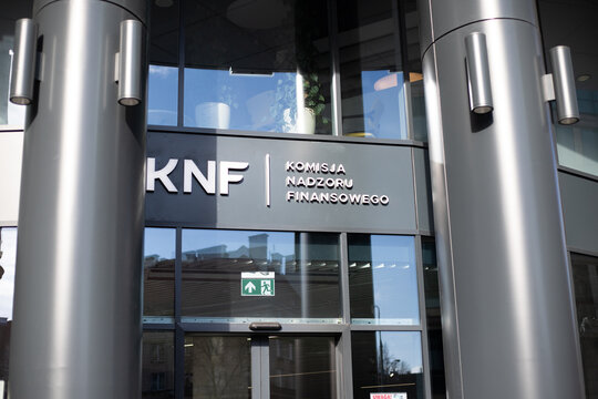 Warszawa, Polska - marzec 5, 2019: Budynek KNF - Komisji Nadzoru Finansowego