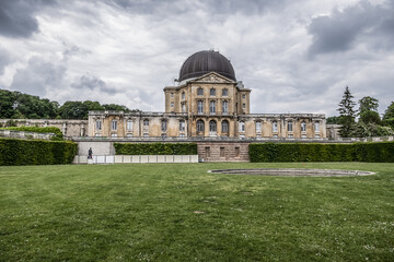 Obraz premium Picturesque Orangery (L'Orangerie de Meudon, XVII century) in Meudon. The Orangery - remain of the former old castle of Meudon. Meudon is a municipality in the southwestern suburbs of Paris, France.