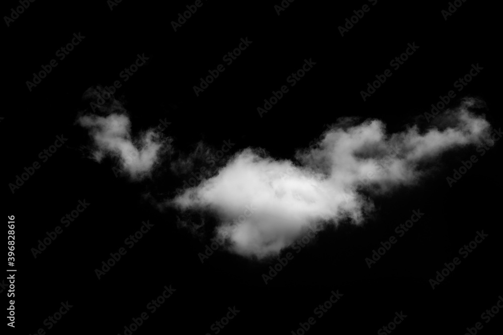 Wall mural white cloud object for nature design summer background.