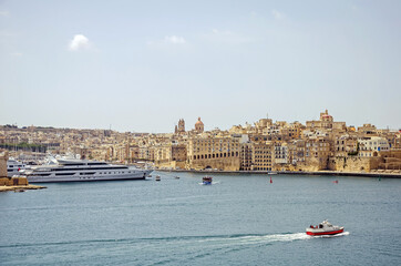 Obraz premium Beautiful port of ancient city Valletta, Malta