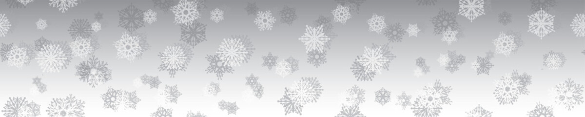 Seamless winter background with snowflakes