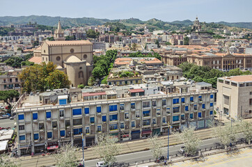 Nice aerial view on Messina. Italy
