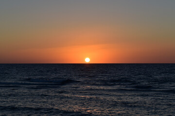 Sunset over the Red Sea, Jeddah, Saudi Arabia, KSA