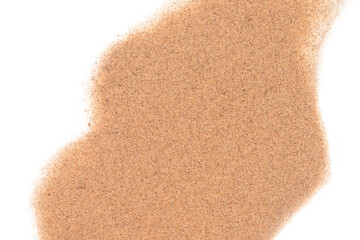Sand on white