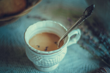 cup of tea with milk