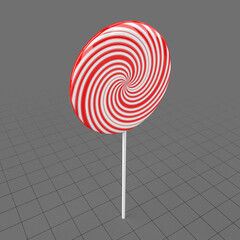 Round striped lollipop