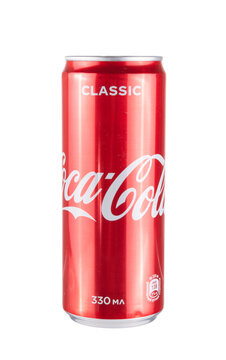 ULAN-UDE, RUSSIA - November 25, 2020: - 330ml Coca cola isolated on white background.