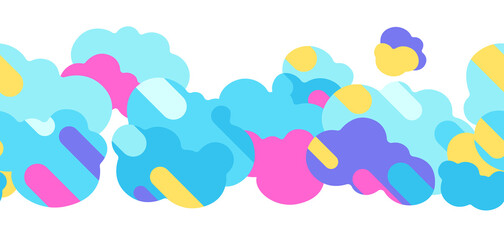 Seamless pattern with cluuds.