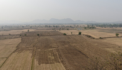 Fototapeta premium View from the hill of the cave temple of the tiger