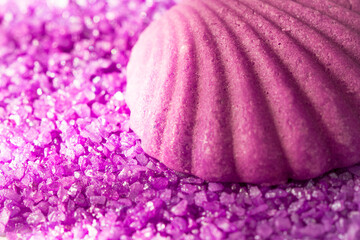 Lavender salt with natural spa products