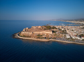 Fortezza Fortress in Rethymno, Greece. One of the most famous landmarks in Crete.