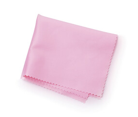 Textile napkin isolated on white.