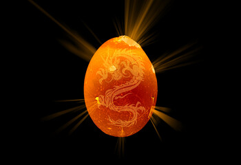 dragon egg on a black background