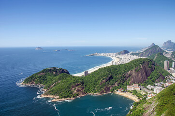 Fototapeta na wymiar View on Copacabana beach