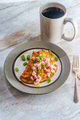 Ham Cheddar Cheese Omelette