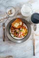 Ham Cheddar Cheese Omelette