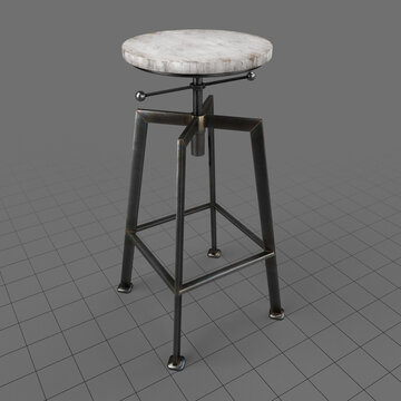 Industrial style stool