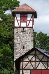 Fototapeta na wymiar Eulenturm in Hessisch Lichtenau