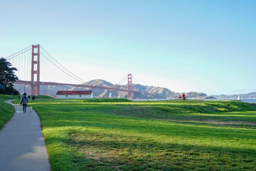 SAN FRANCISCO GOLDEN GATE BRIDGE - obrazy, fototapety, plakaty