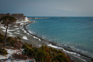 Winter landscape, Black sea
