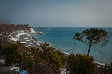 Winter landscape, Black sea